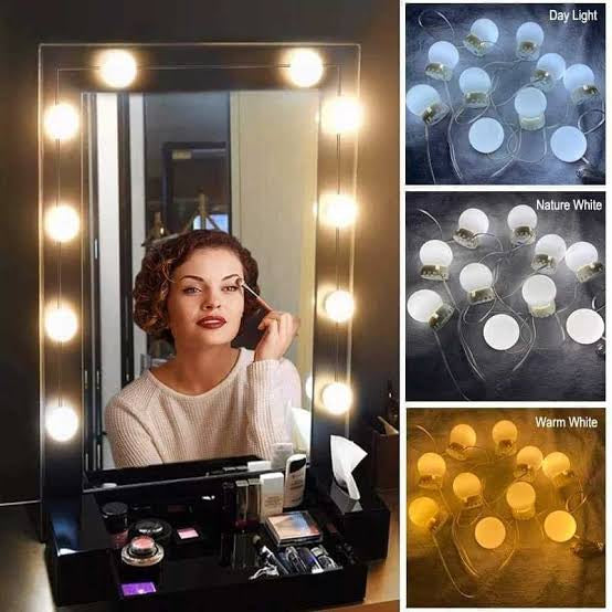 Vanity Mirror Bulb - 10 Bulbs - 3 Color (White, Off White & Warm)