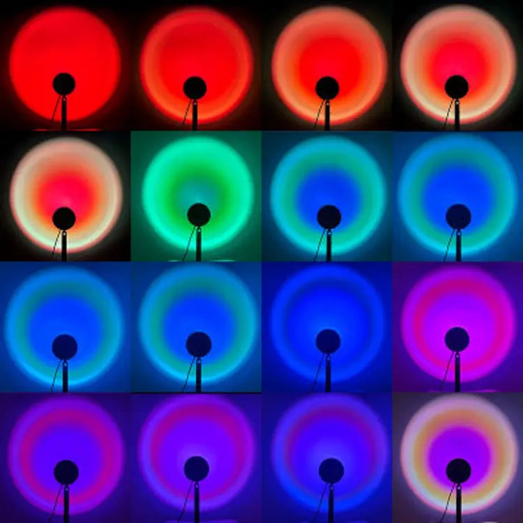 RGB Sunset Lamp - 16 Colors - Remote Controlled