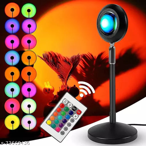 RGB Sunset Lamp - 16 Colors - Remote Controlled